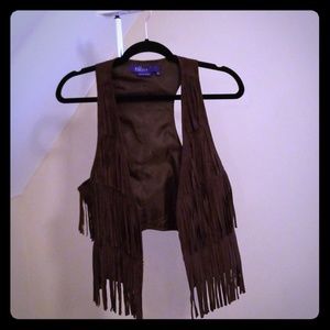 Miley Cyrus Max Azria Fringe Vest